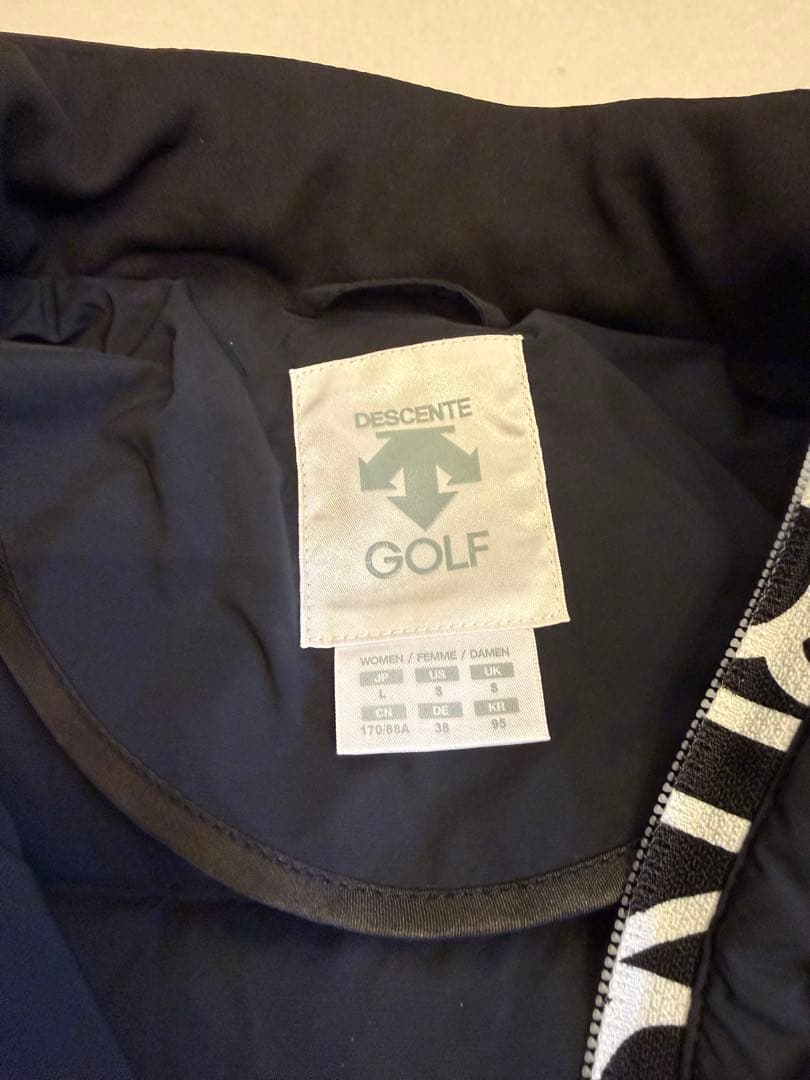 DESCENTE GOLF レディース ベスト Lブラック