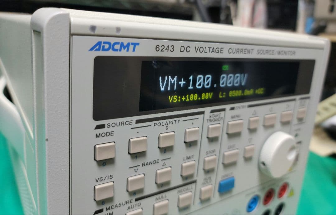 ADCMT 6243 0-110V 直流電圧/電流発生器 TFT改造済