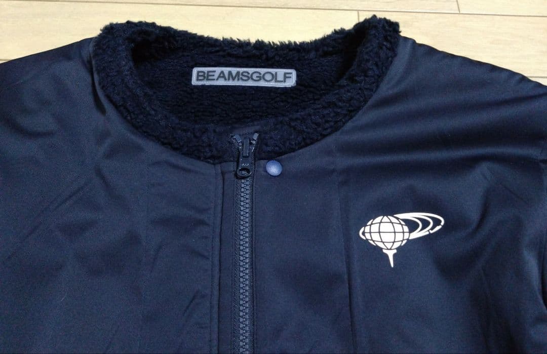 極美品■BEAMS GOLF ビームスゴルフ リバーシブル ボア ジャケット■Ｌ
