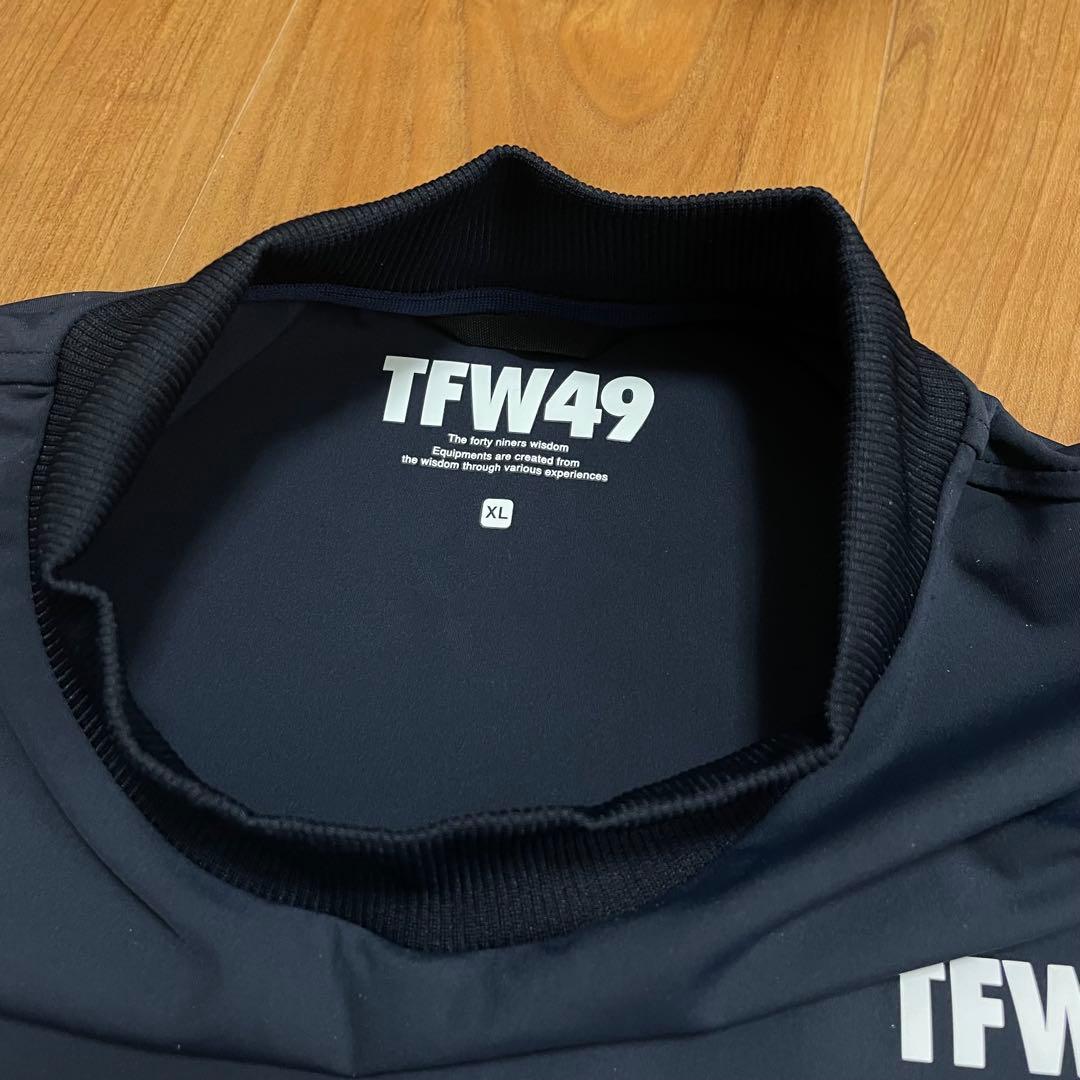 2025モデル　新品　TFW49 モックネック　Tシャツ ネイビー　XL ゴルフ