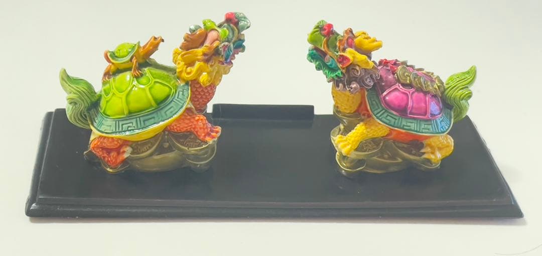 未使用保管品台湾お土産風水龍亀(ロングイ)置物