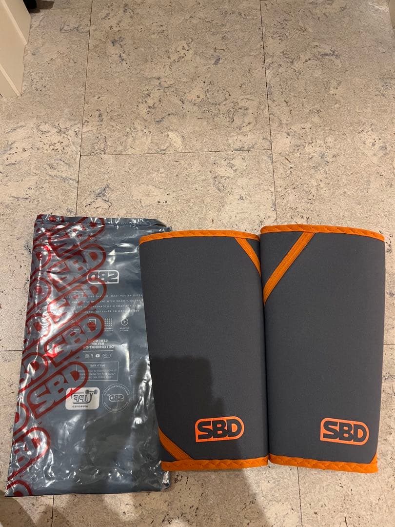 SBD ニースリーブMサイズ グレー/オレンジ