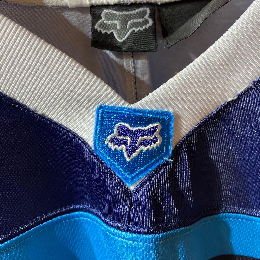 ss4974 FOX フォックス レーシングシャツ サイクルジャージ 青
