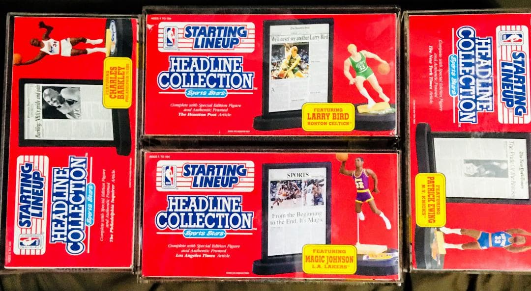 【貴重】8体セット NBA バスケットボールフィギア 1992 Kenner