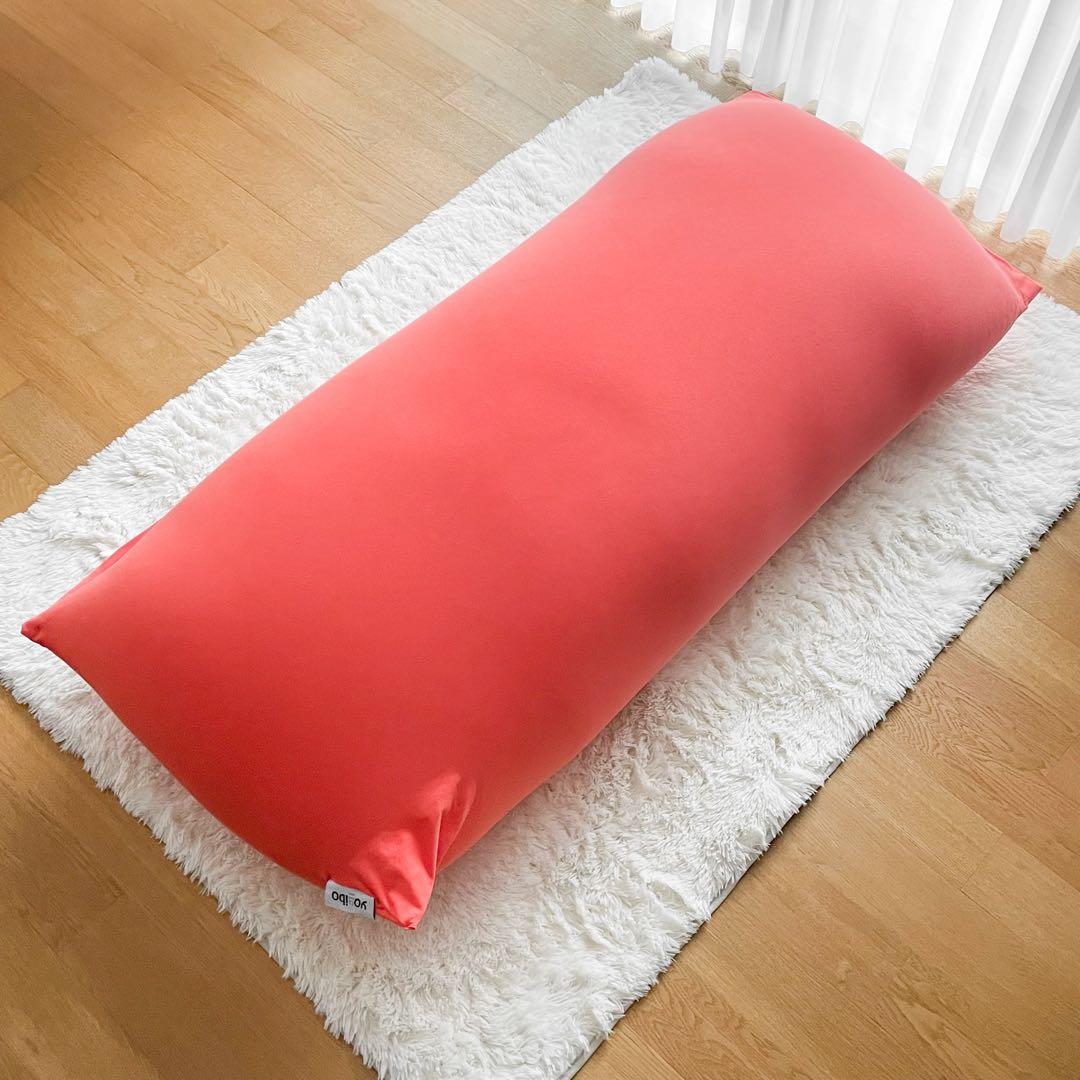 【美品】Yogibo Max 予備ビーズ オレンジ 引取可 クリーニング済