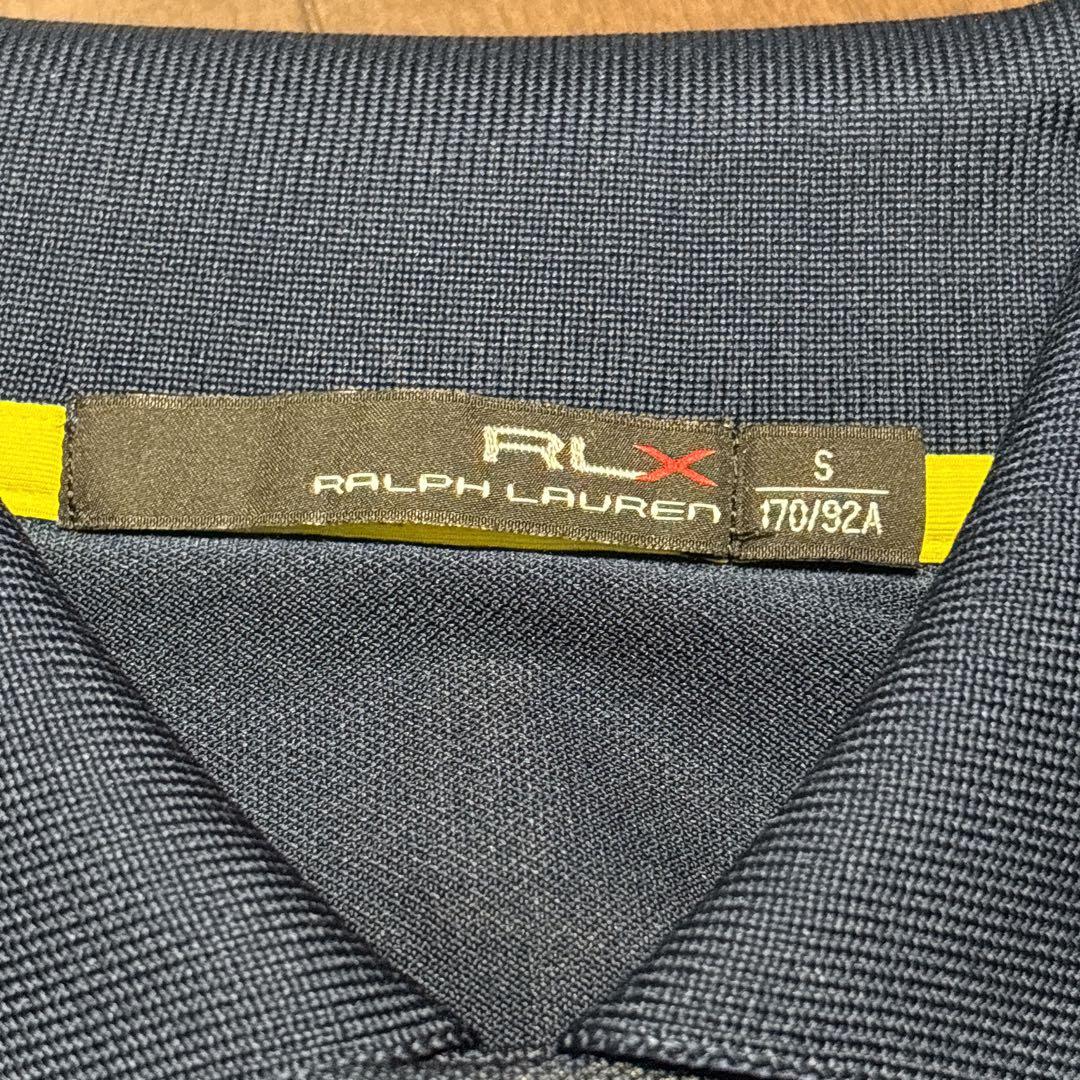 美品　RLX ポロシャツ ゴルフ　ネイビー　ブルー　ホワイト　ラルフローレン