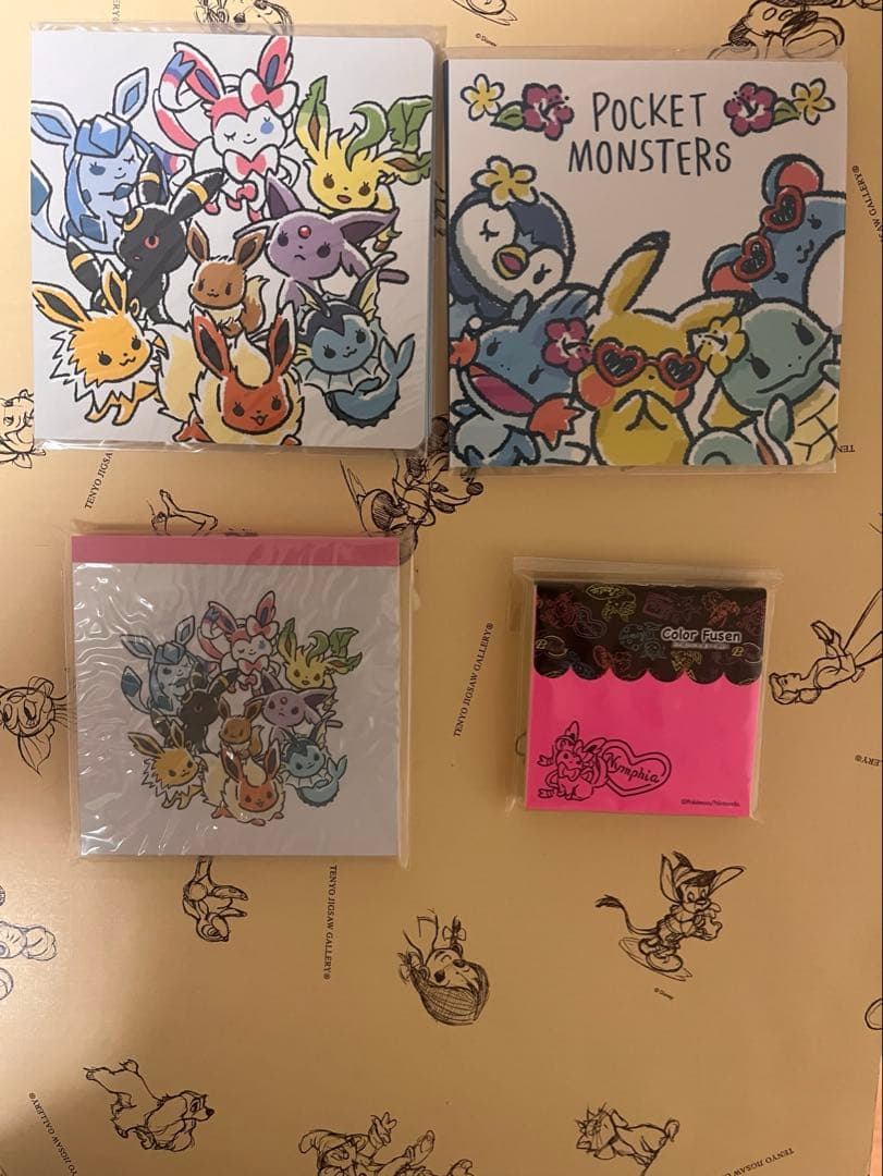 『ポケモン』　イッツデモ　メモ帳、付箋　イーブイフレンズ　みずタイプ