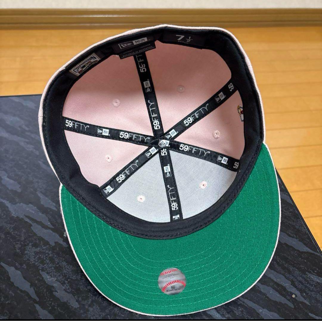 New Era 59FIFTY ピンク キャップ 7 1/2