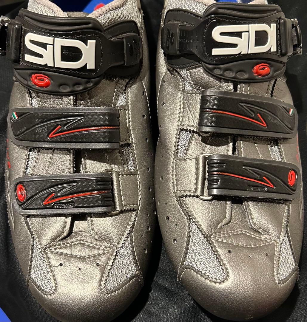 【SIDI】 ビンディングシューズ(size:45／シルバー)