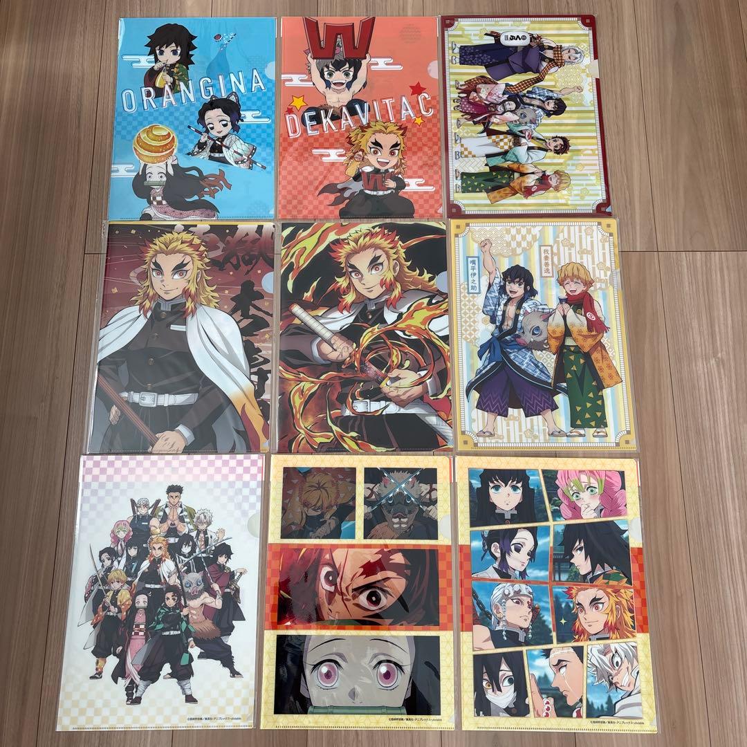 少年漫画アニメキャラクター　クリアファイル　まとめ売り