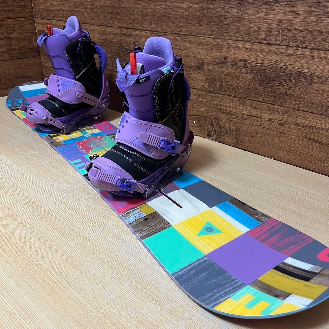 美品　BURTON バートン　初心者オススメ　レディース　スノーボード４点セット
