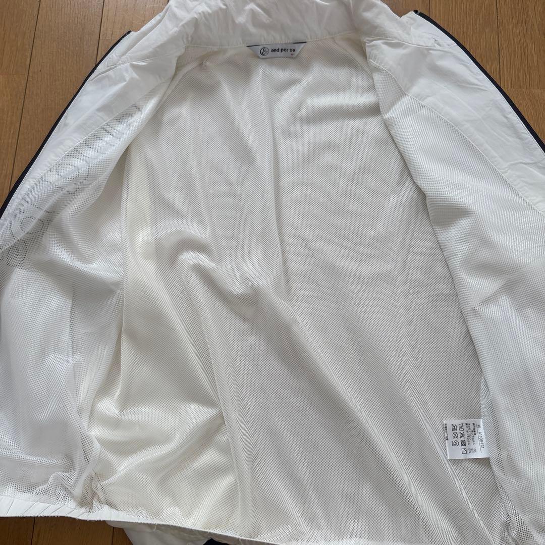 and per se ホワイト スポーツジャケット M
