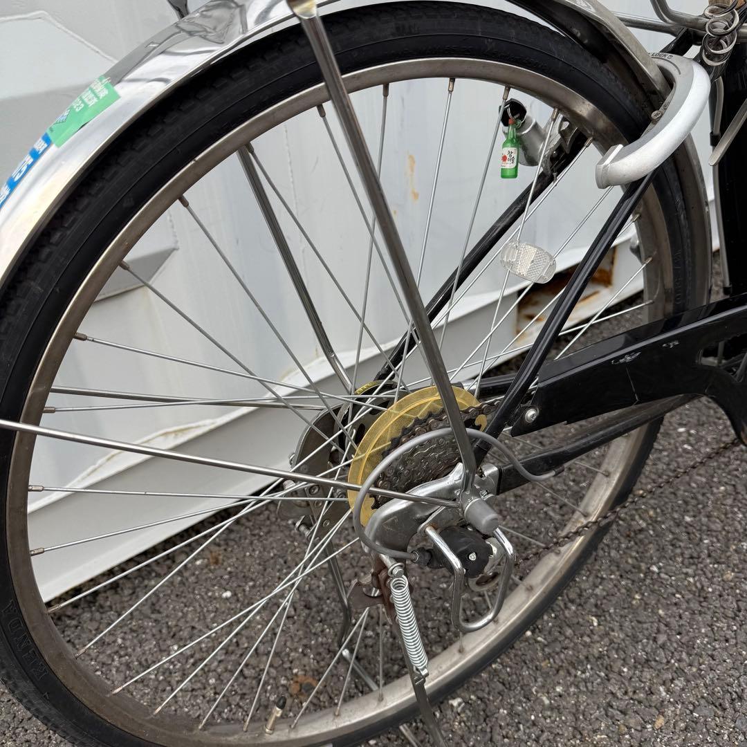 kokolate　自転車 26インチ カゴ/鍵/オートライト/6段変速付