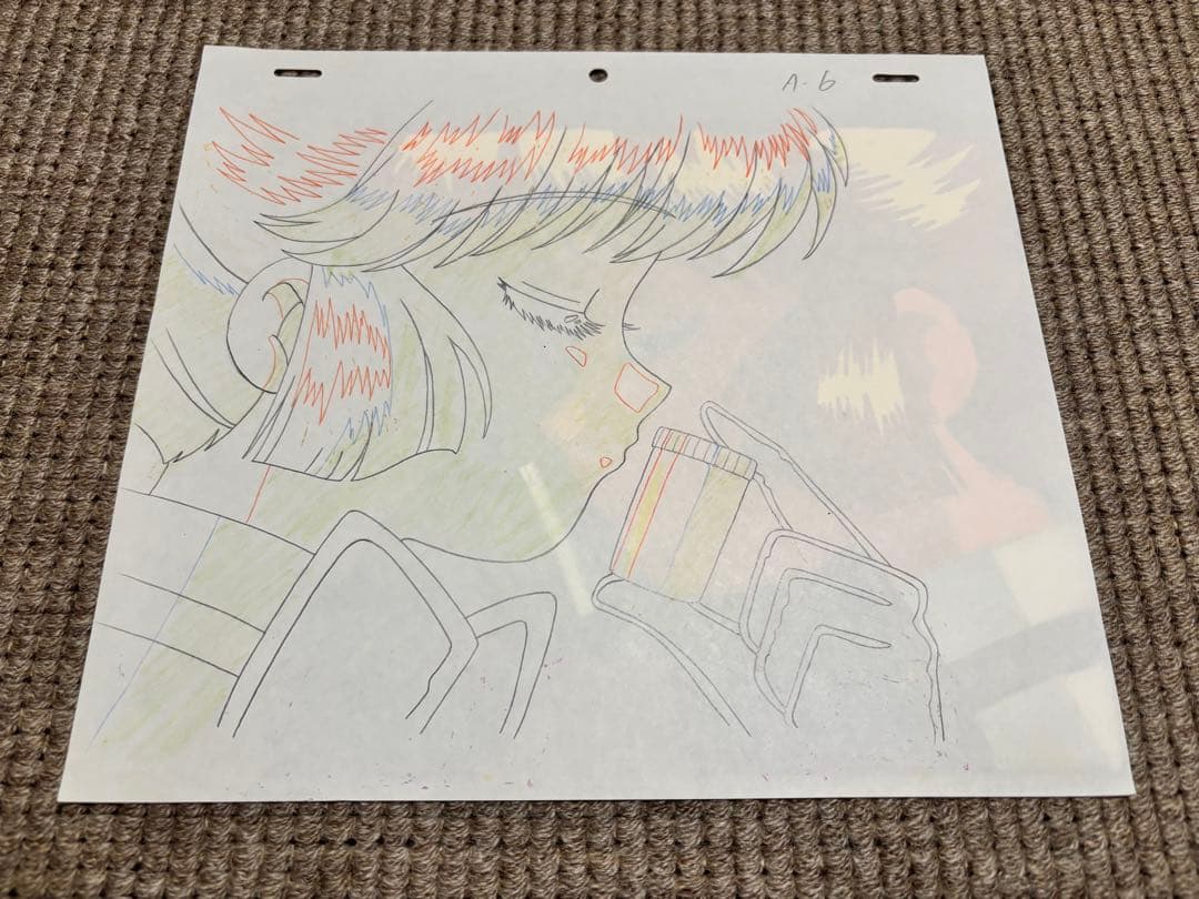 【1枚やや訳あり】怪盗セイント・テール 原画とセル画2枚セット