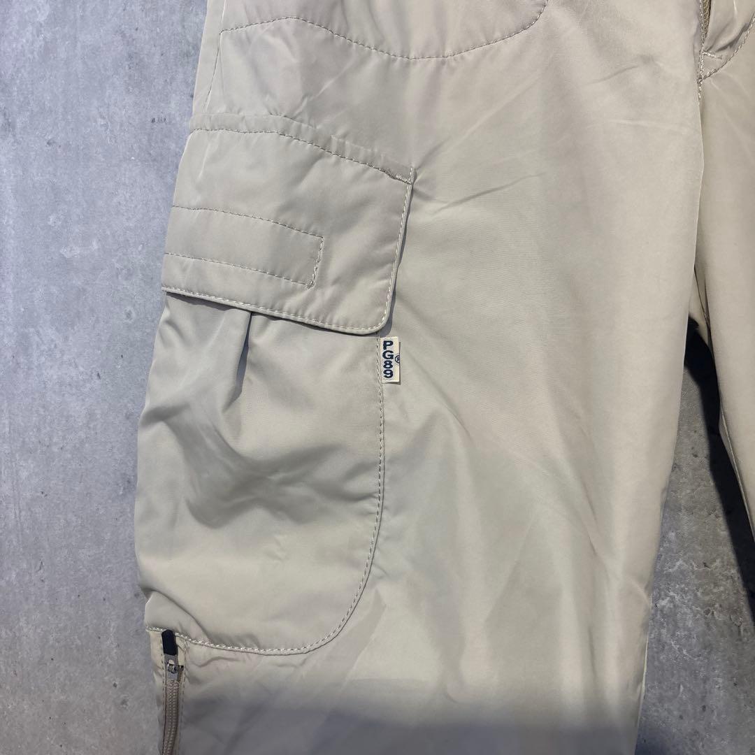 パーリーゲイツ　シャカシャカパンツ　暖パン　ベージュ　ナイロンパンツ　防寒