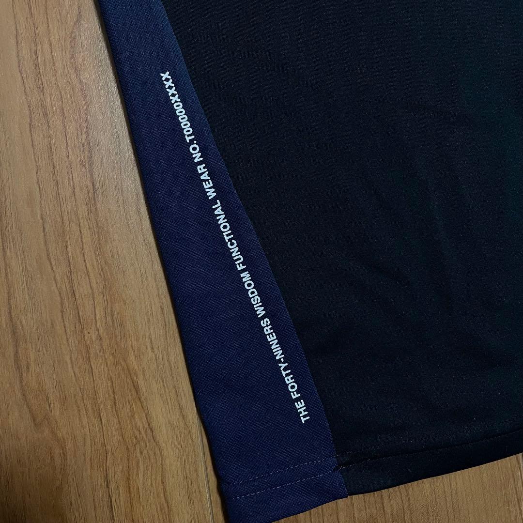 TFW49 モックネック　Tシャツ ブラック　XL junhashimoto