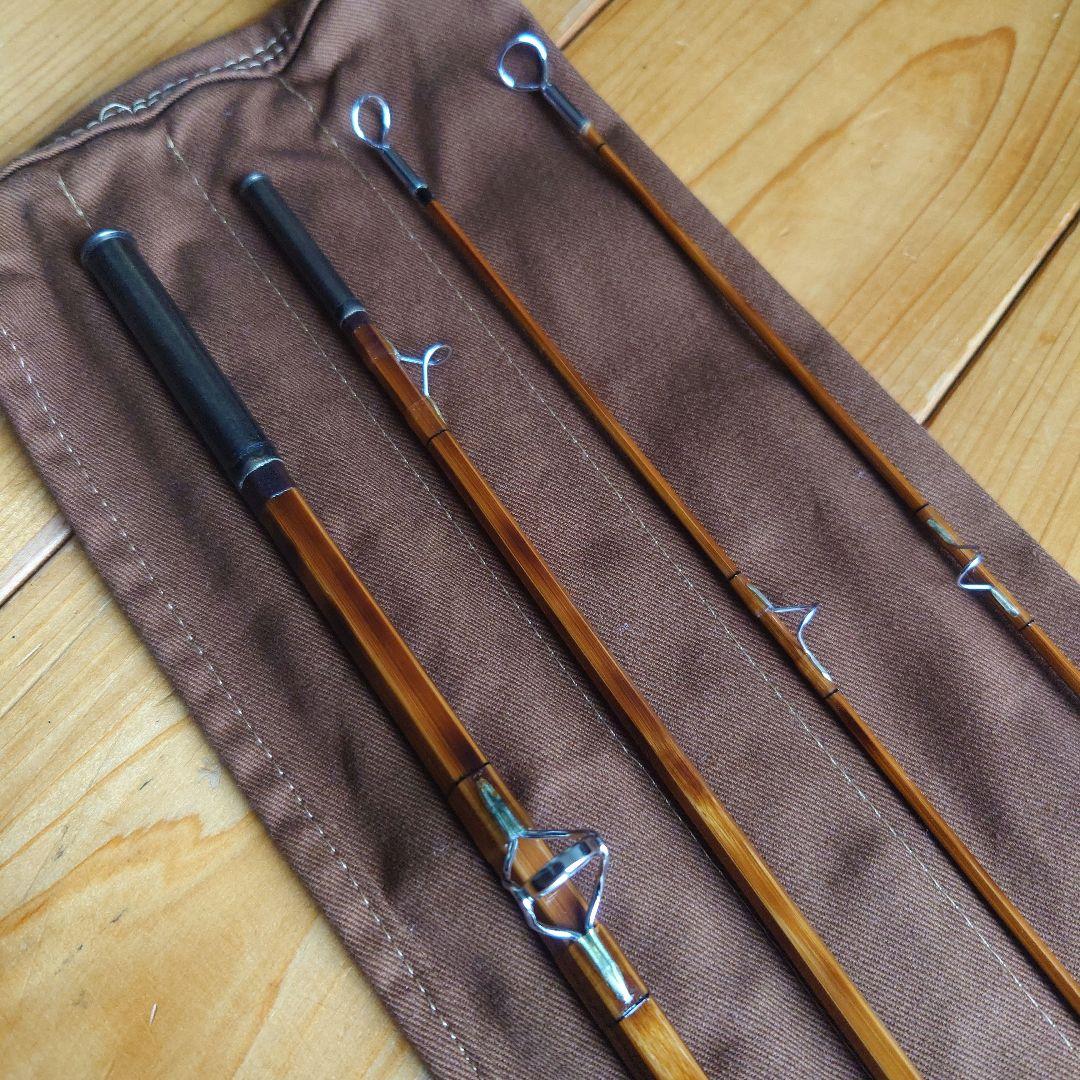 トラウトマン バンブーロッド五角 8.8ft #8/9 3pc 2Top 美品！