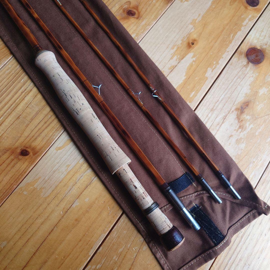 トラウトマン バンブーロッド五角 8.8ft #8/9 3pc 2Top 美品！
