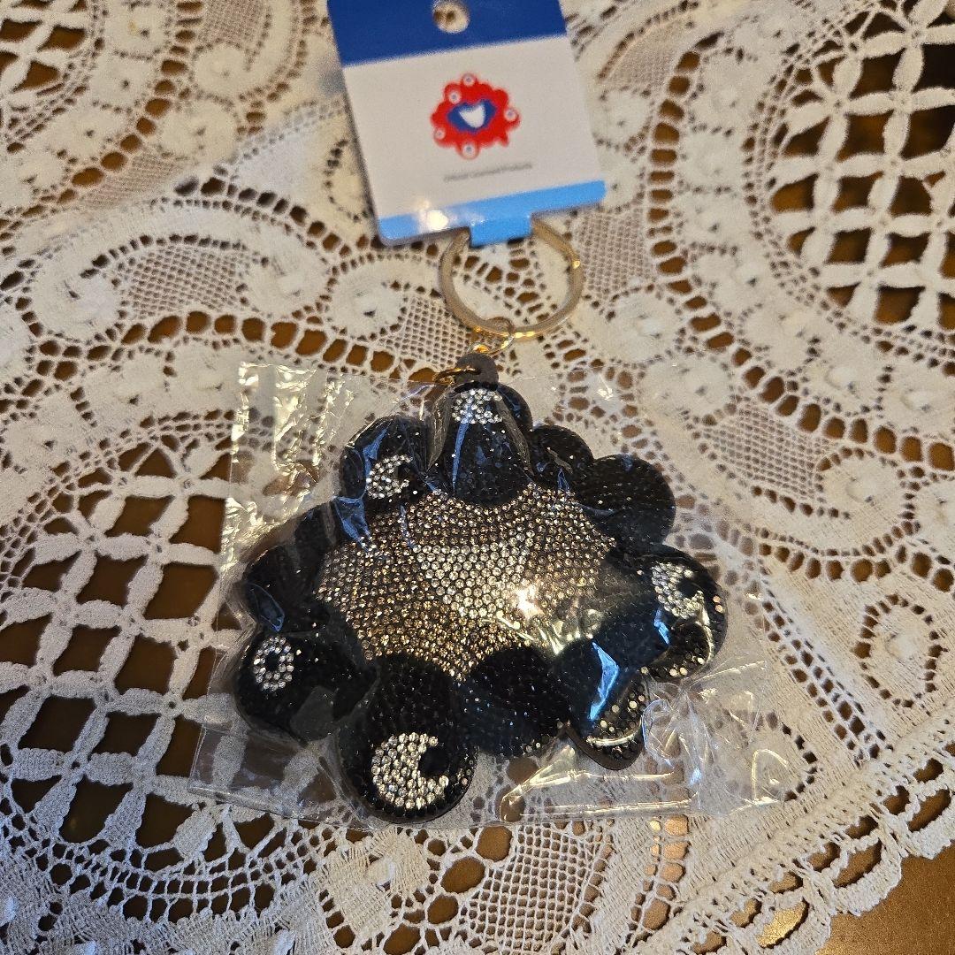 未使用新品 EXPO2025 黒ミャクミャク キラキラキーホルダー