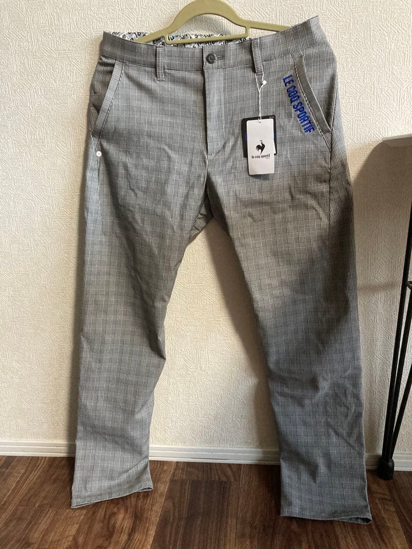Le Coq Sportif チェック柄ゴルフパンツ