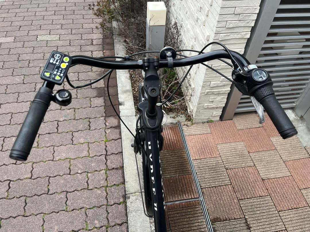 【引取限定】HYDEEⅡ 電動アシスト自転車 チャイルドシート付き ブラック