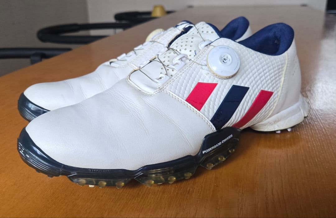 adidas 26.5ダイヤル式ホワイト& ブラック2足セット