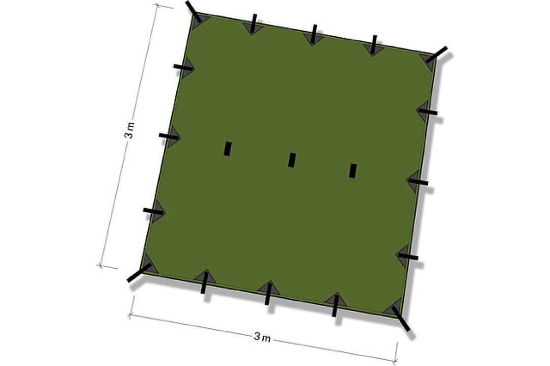 DD Hammocks DD タープ tarp 3x3 コヨーテブラウン