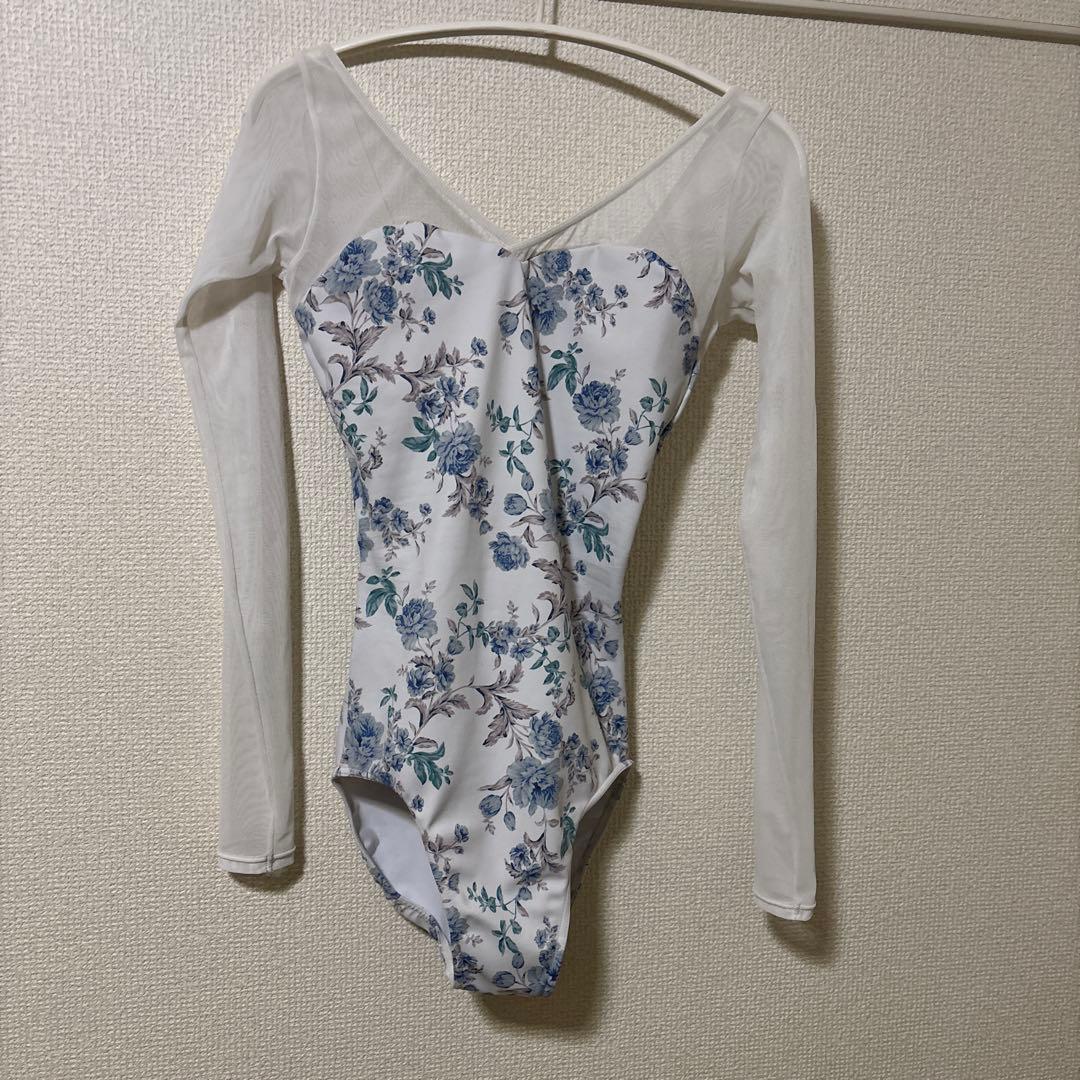 stina フラワープリント レオタード Sサイズ　美品