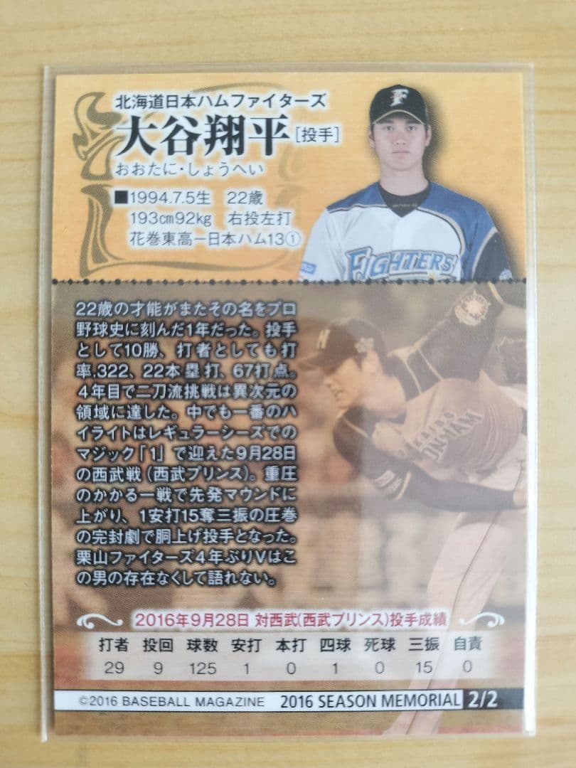 大谷翔平 印刷サイン入りカード 含む2枚 背番号11