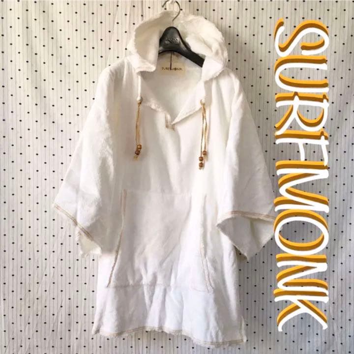 SURFMONK サーフモンクカリフォルニア限定オーバーパイルポケットフーディー