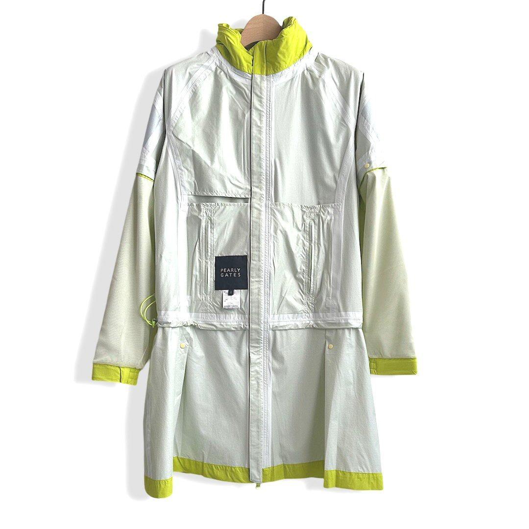 541 パーリーゲイツ ビックロゴレインワンピース定価44000円 イエロー 0