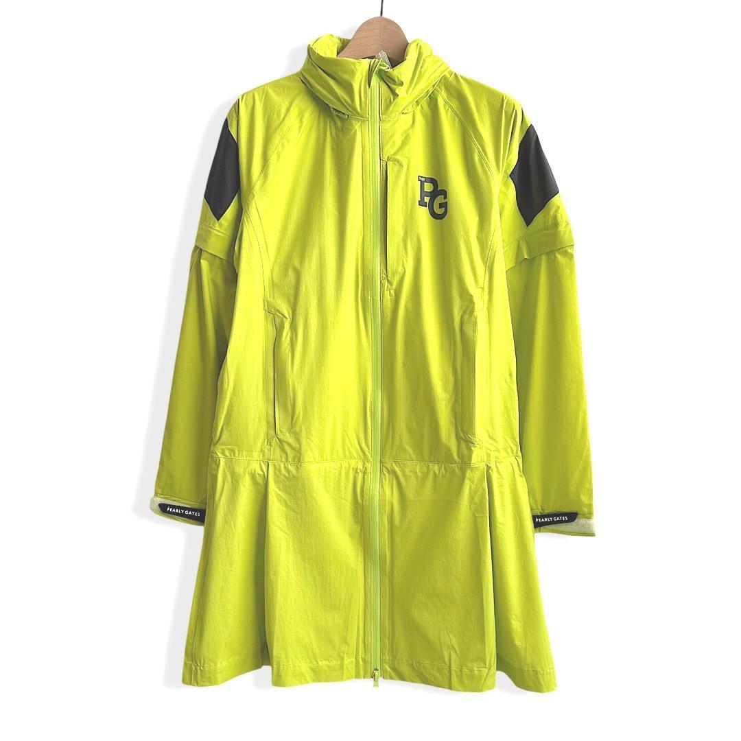 541 パーリーゲイツ ビックロゴレインワンピース定価44000円 イエロー 0