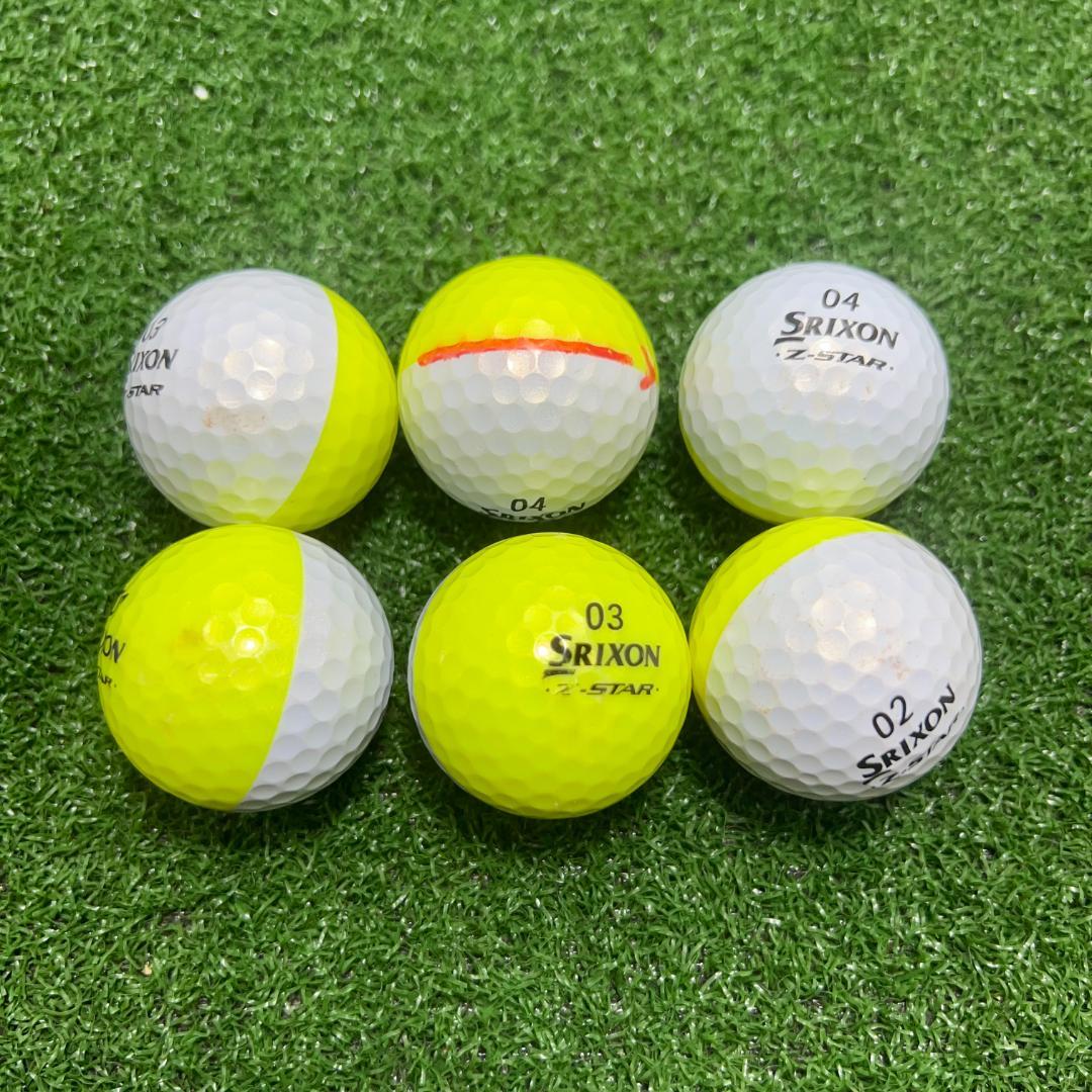 【A49】SRIXON Z-STAR DIVID 黄ロストボール 24球