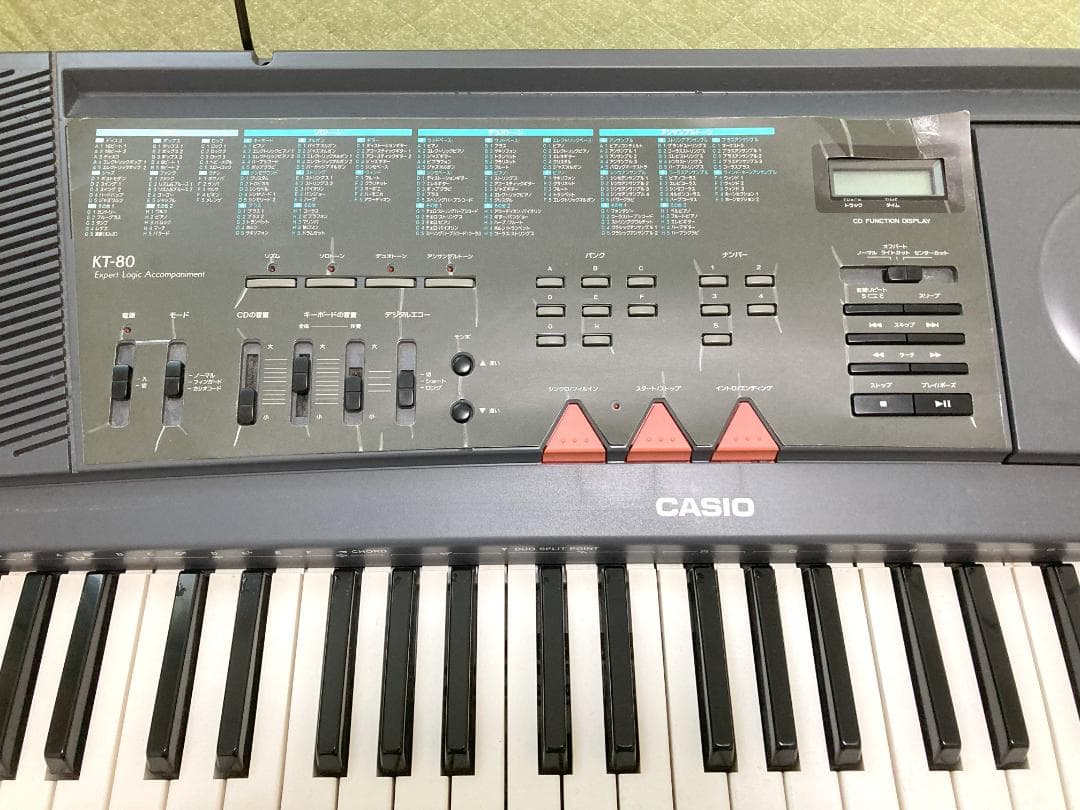 【CDプレーヤー内蔵 スピーカー搭載】 CASIO電子キーボード KT-80