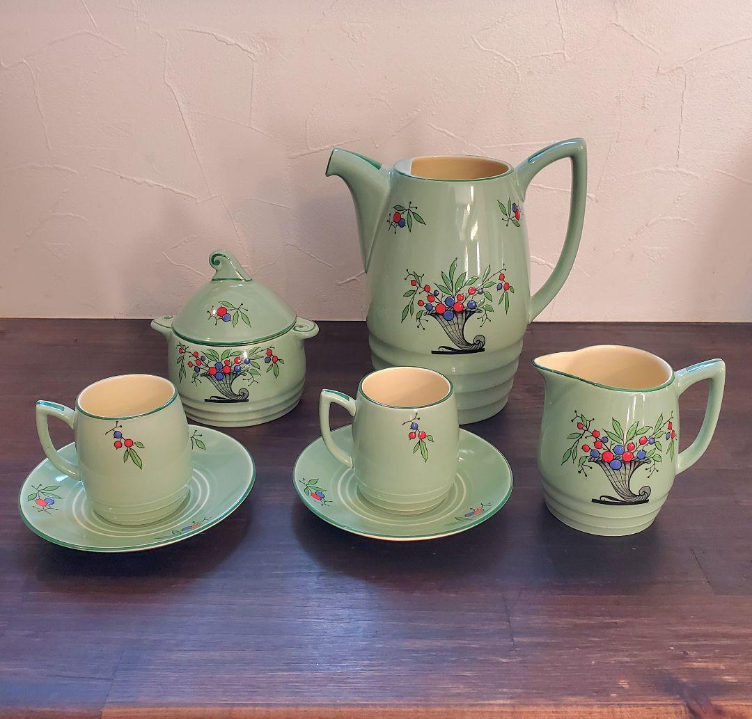 【美品】【ヴィンテージ】オールド ミントン コーヒー & ティーセット