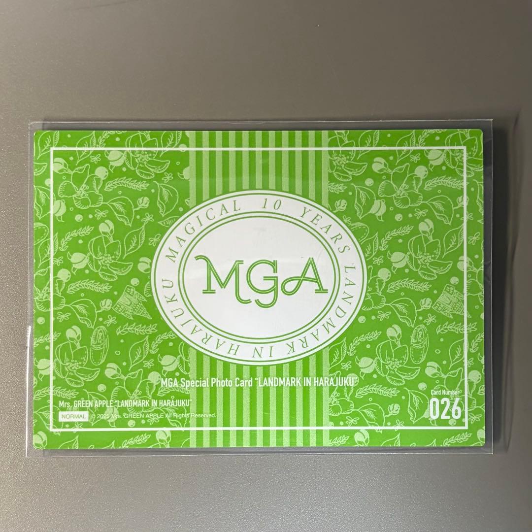 Mrs. GREEN APPLE 大森元貴　直筆サイン入りフォトカード