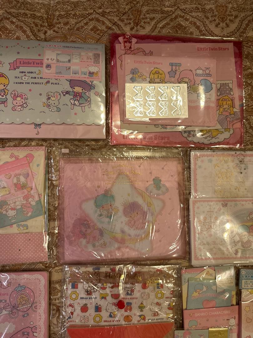キキララ、キティ、キャラクターズレターセット