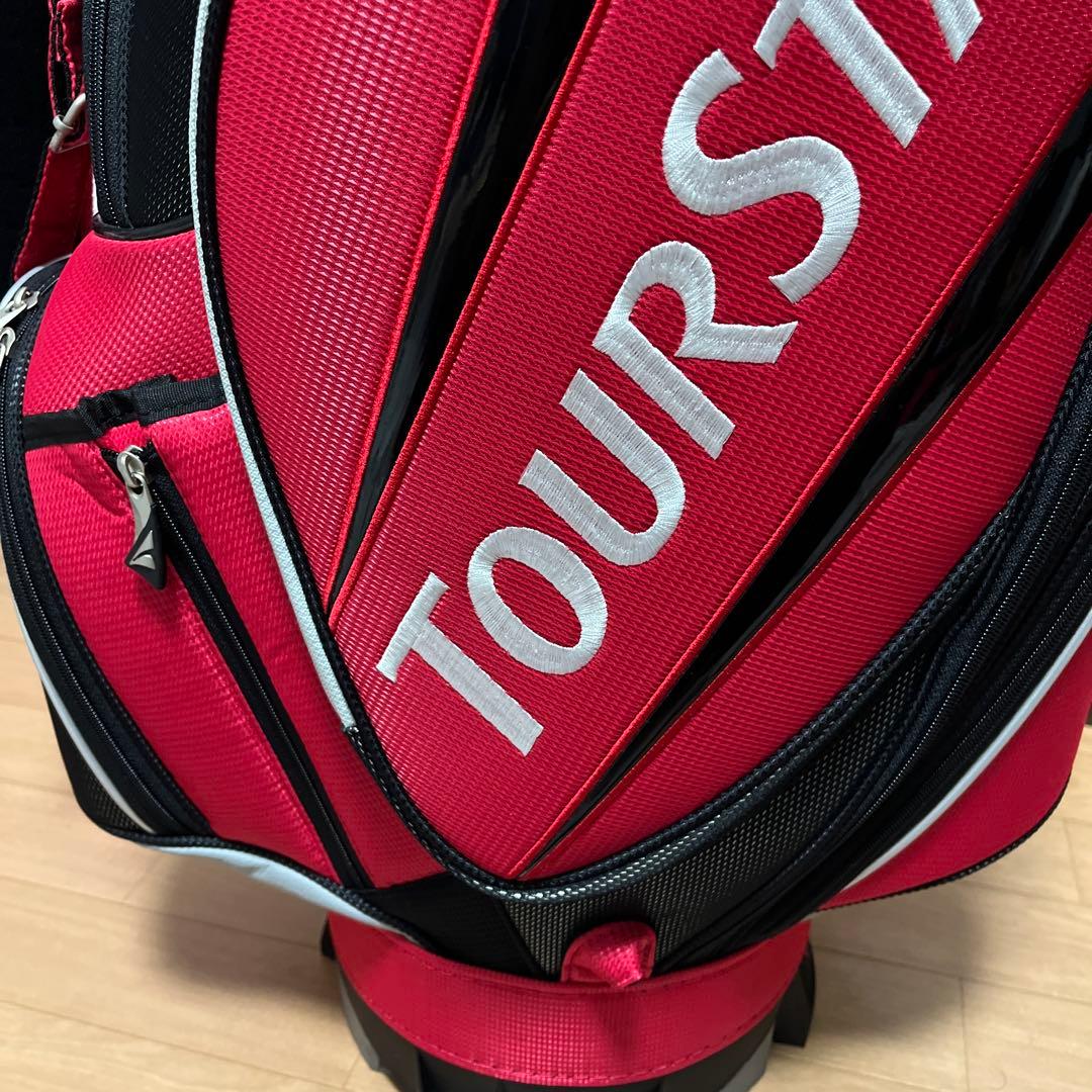 TOURSTAGE CBTV82 ゴルフキャディバッグ レッド