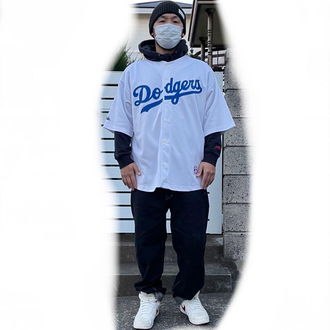 Majestic 00s ロサンゼルス ドジャース XXL 古着 ゲームジャージ