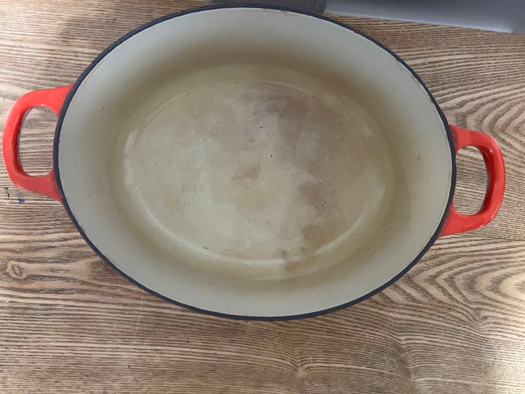 LE CREUSET 鋳鉄製 両手鍋 ル・クルーゼ ２５ オーバル　 レッド