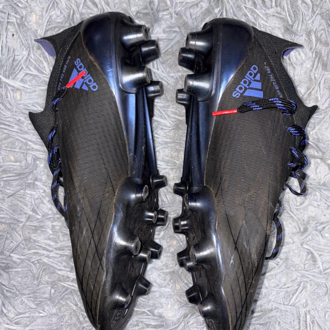 ⭐️超お得 1回のみ使用adidas サッカースパイク ブラック/パープル