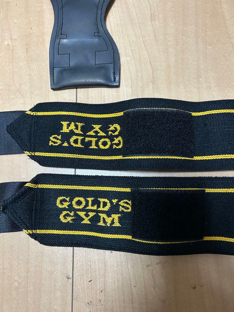 GOLD'S GYM パワーグリップ 左右手用　リストラップセット