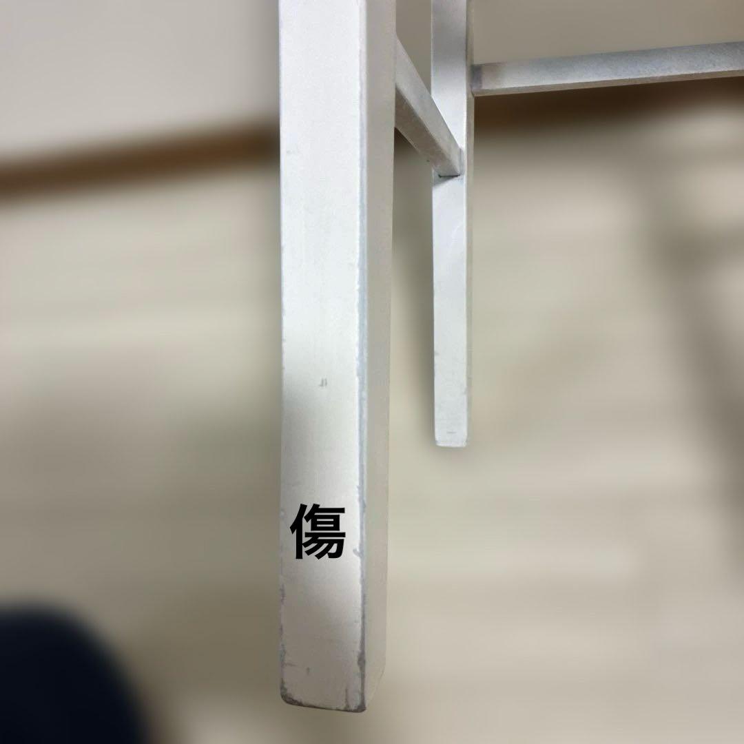 【中古リニューアル】白特注色・背付ピアノ椅子(全国送料込み)トムソン椅子