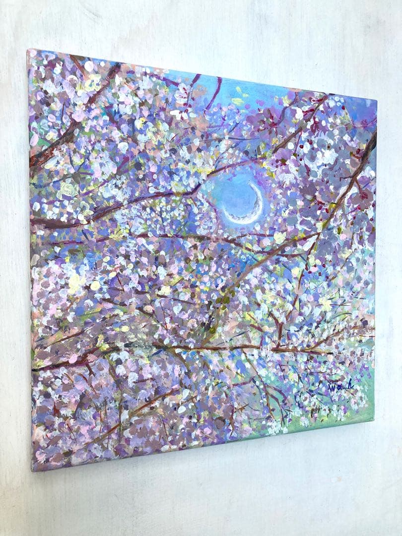 花明かり　アクリル画