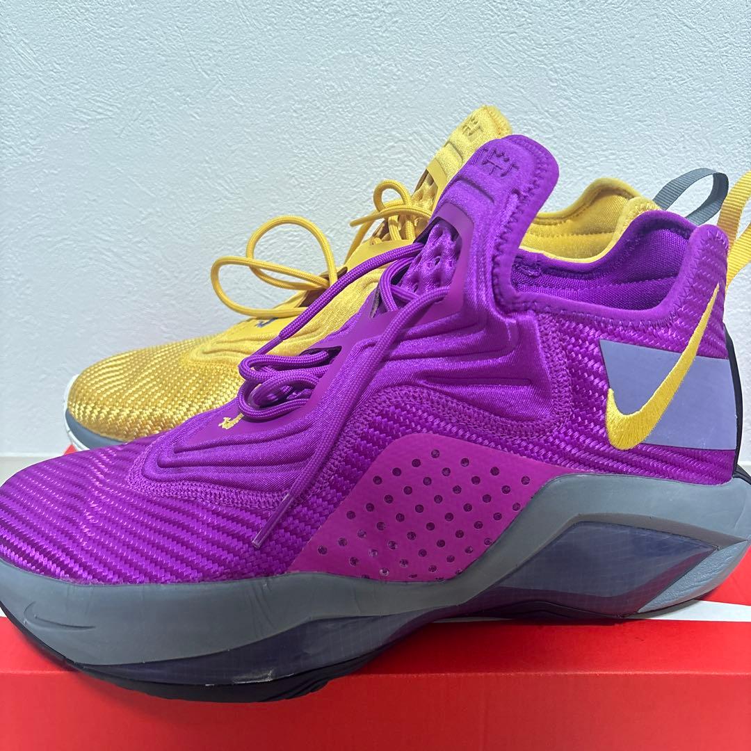 NIKE バスケットシューズ イエロー/パープル
