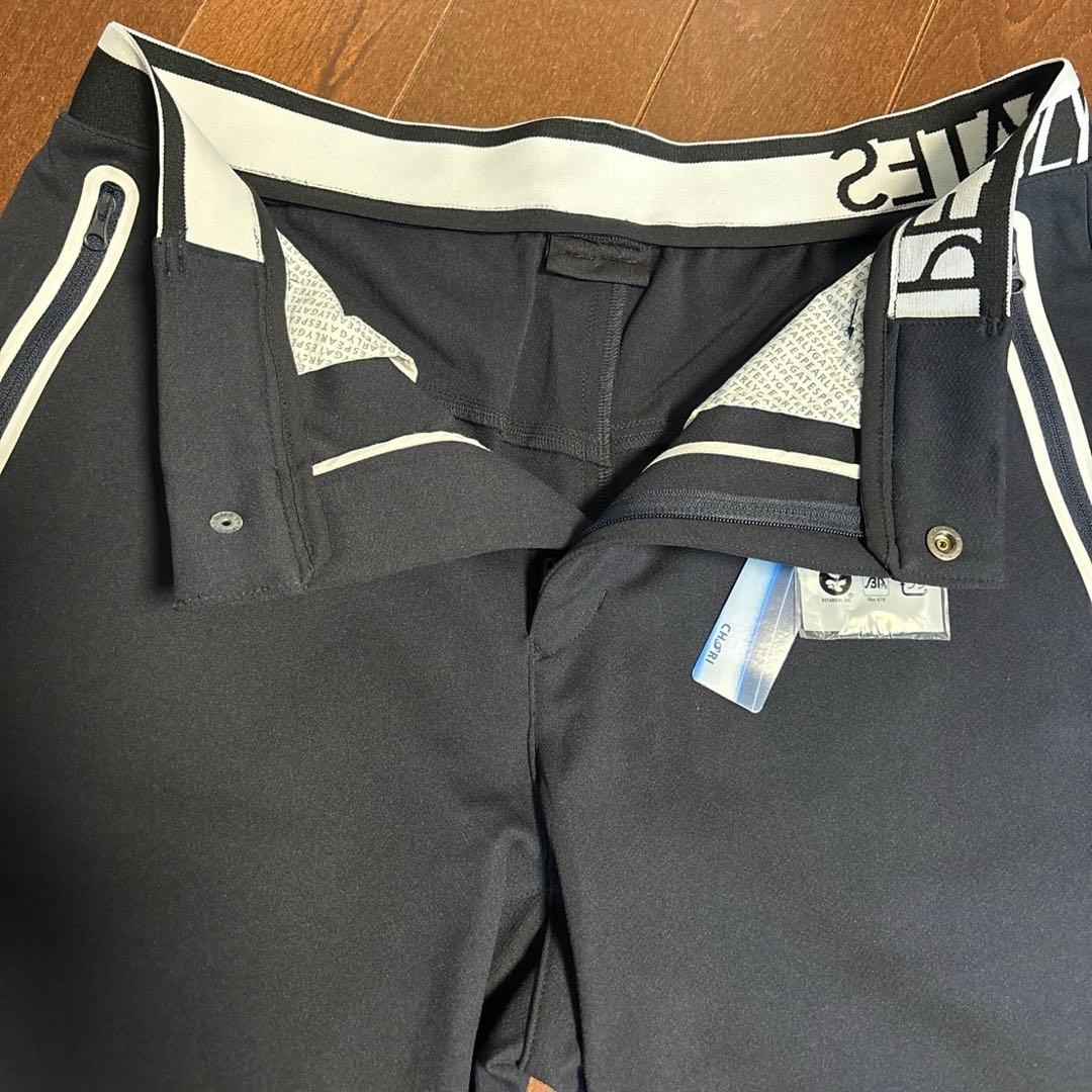 パーリーゲイツ P e ＷJQヘリポン　ハーフパンツ濃紺×白サイズ5