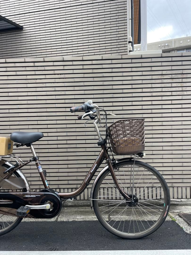 【新品バッテリー8.9ahブラウンパナソニック電動アシスト自転車26CPNA30