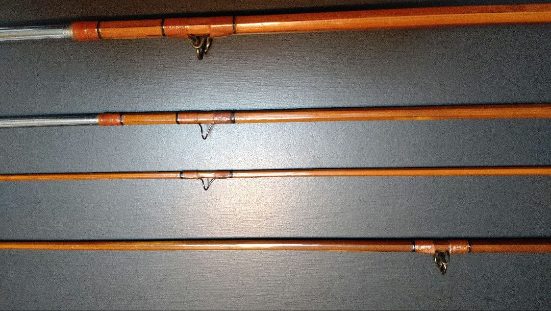 Vtg Montague Split Bamboo Fly ＆Lure Rod