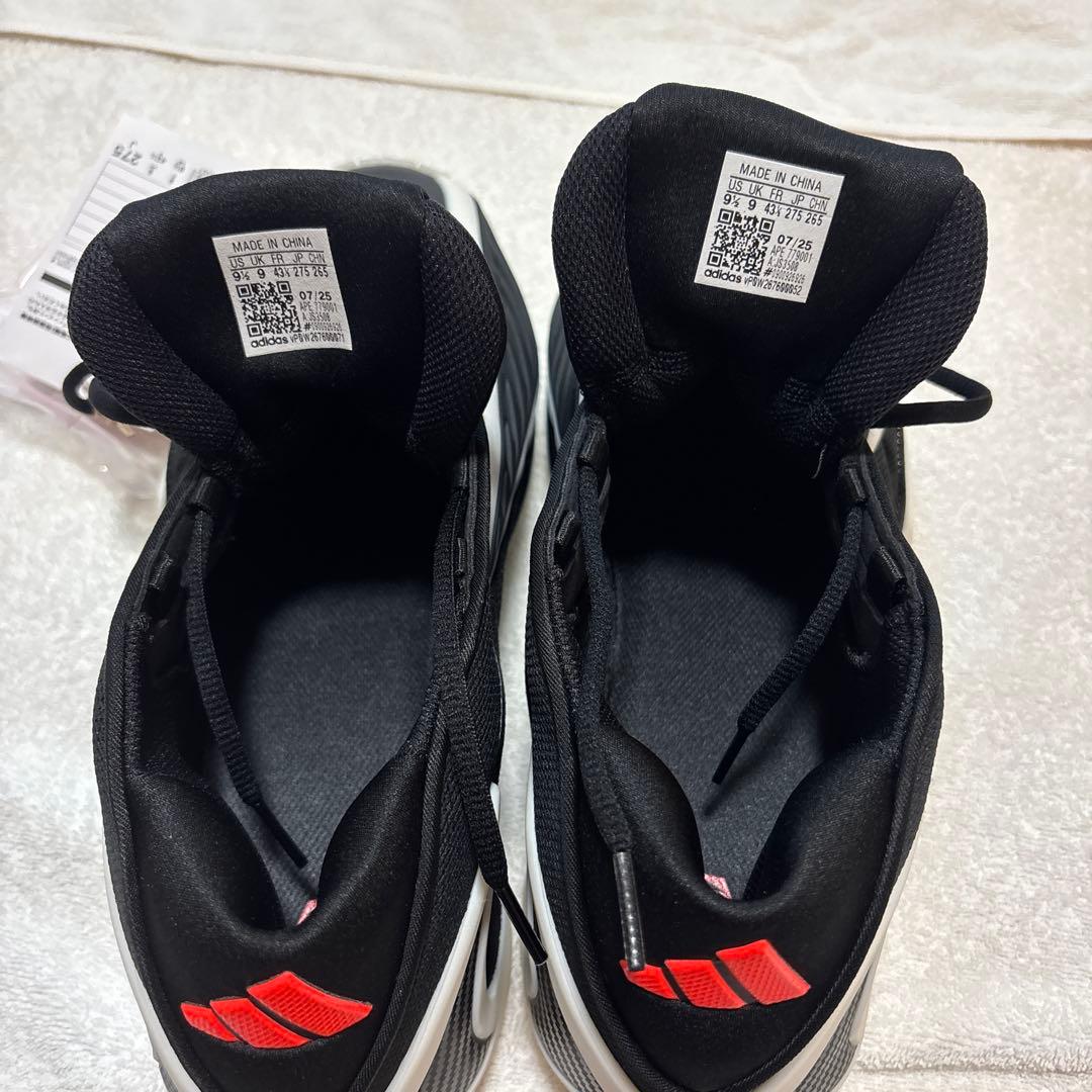 adidas バスケットボールシューズ ブラック/ホワイト/レッド