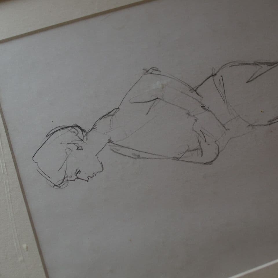 鉛筆画 人物画 作者不明 デッサン画